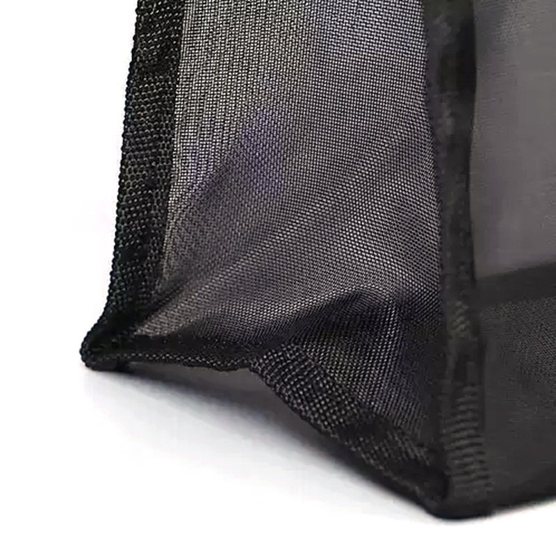 Customized logo transparent mesh shopping bag large capacity nylon mesh bag supermarket storage beach bag handbag