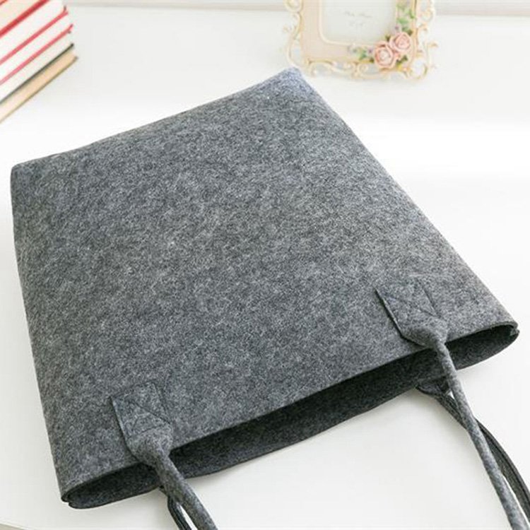 Wholesale Eco Promotional Custom Handmade Polyester Felt Portable Shopping Tote Bag Gift
