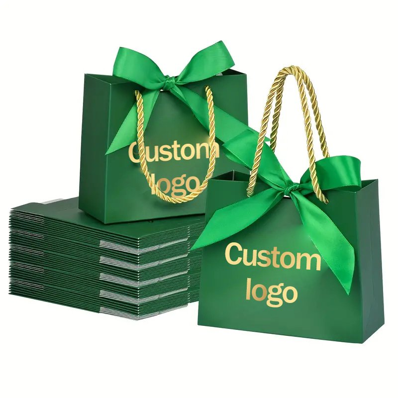 Custom Shopping Gift Small Shopping Bag Brown Gift Bag Logo Printing Gift Shopping Paper Bag Manufacture