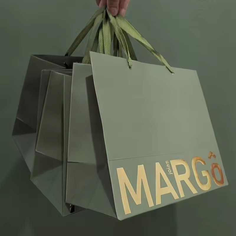 Reusable Boutique Paper Shopping Bags Custom Logo With Handle For Retail Business