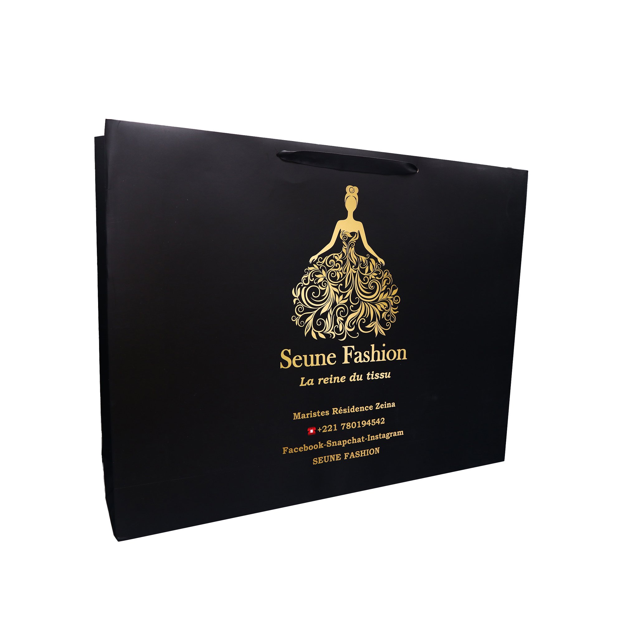 Reusable Boutique Paper Shopping Bags Custom Logo With Handle For Retail Business