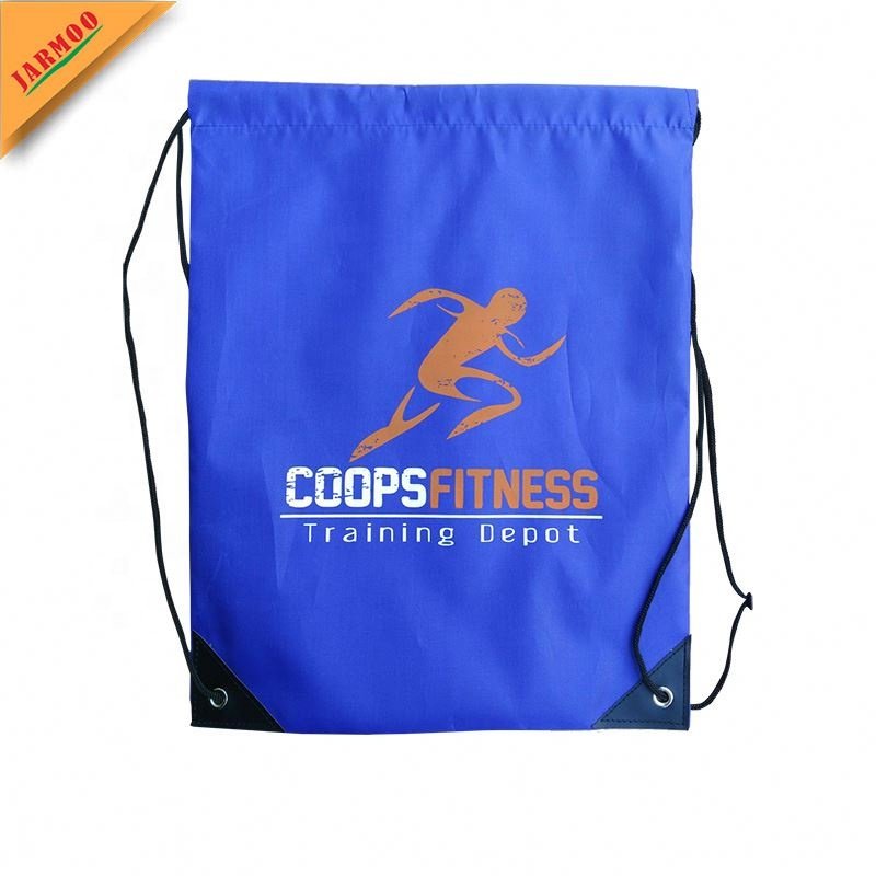 Custom Logo Printed Dust Gym Sack Drawstring Bag Professional Cheap Polyester Drawstring Bag Promotional