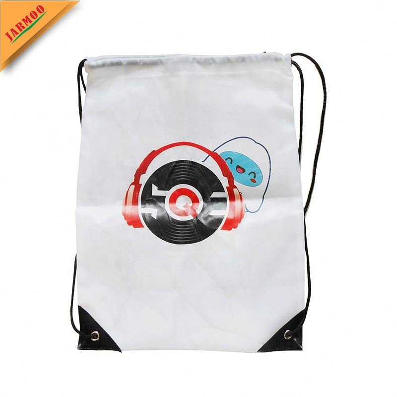 Custom Logo Printed Dust Gym Sack Drawstring Bag Professional Cheap Polyester Drawstring Bag Promotional