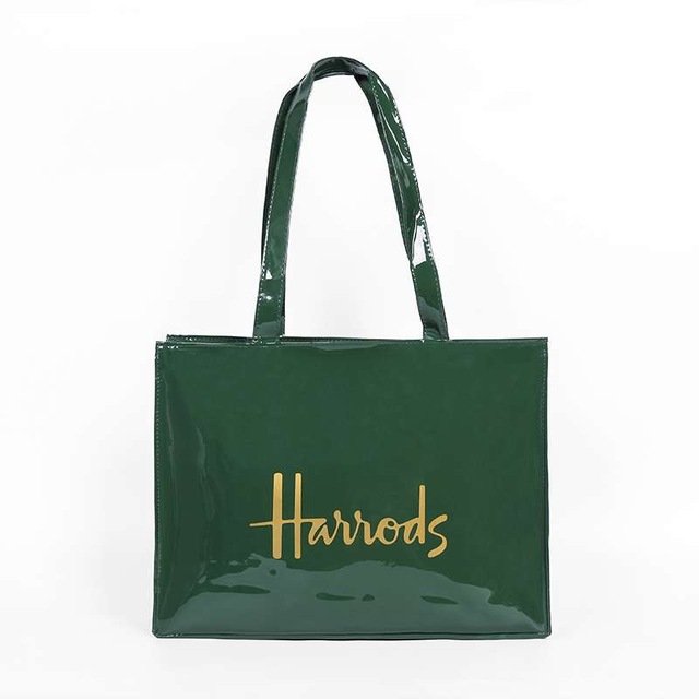 PVC Reusable Shopping Bag Eco-friendly Shopping Bag Large Capacity Waterproof Handbag Shoulder Bag