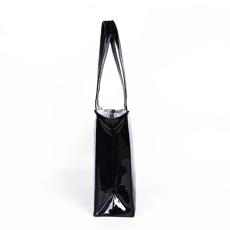 PVC Reusable Shopping Bag Eco-friendly Shopping Bag Large Capacity Waterproof Handbag Shoulder Bag