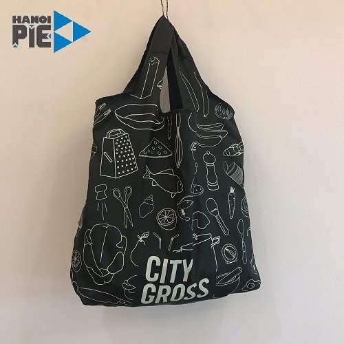 Custom Printed Promotional Polyester Shopping Bag Foldable and Inexpensive
