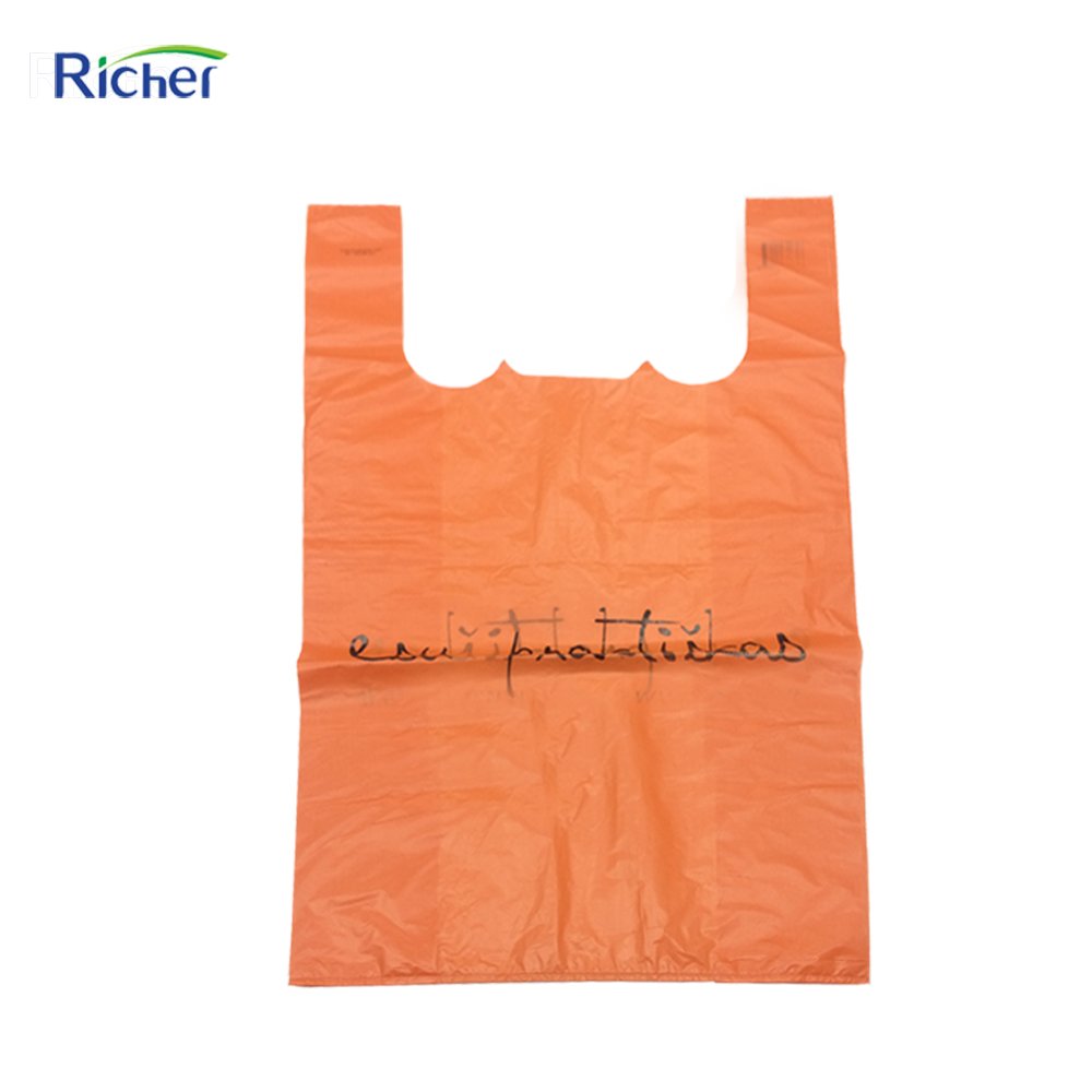various size with logo printed clear plastic shopping bag for department store