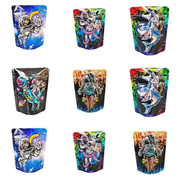 1g 3.5g 7g 1lb Plastic Cookie Packaging Packets Mylar Pouches Sachets Baggies-Durable and Easy-to-Use Storage Bags