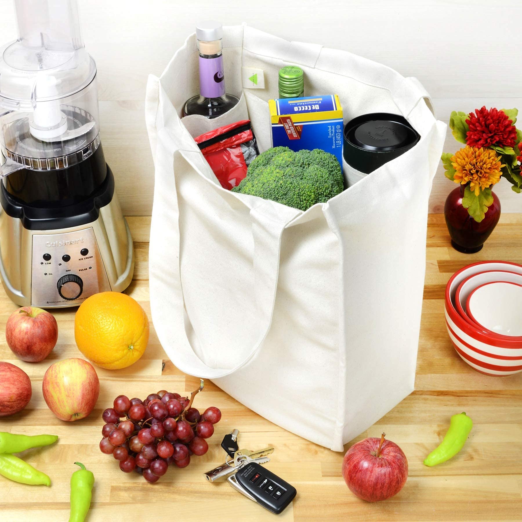 White Canvas Tote Bag Portable Large Capacity Canvas Grocery Bag Foldable Women Cotton Tote Bag With Logo