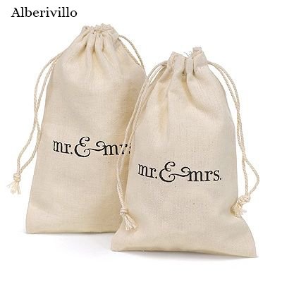 Custom Logo Eco Friendly Cotton Natural Gifted Bags Plain Cotton Canvas Drawstring Bags Packaging Pouch Bag