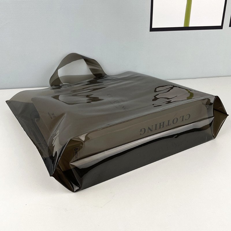Yiwu Factory Wholesale High Quality Extra Thick Plastic Shopping Bags Custom Printed Brand Clothing Stores Handbag Packaging