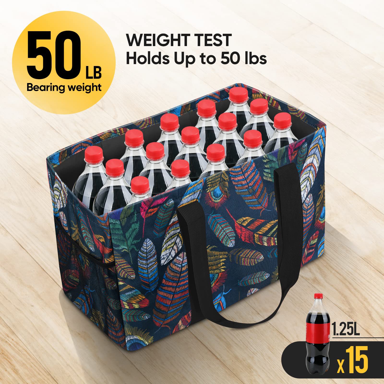 wholesale fashion large folding tote bag handbags waterproof nylon foldable reusable shopping bags for women