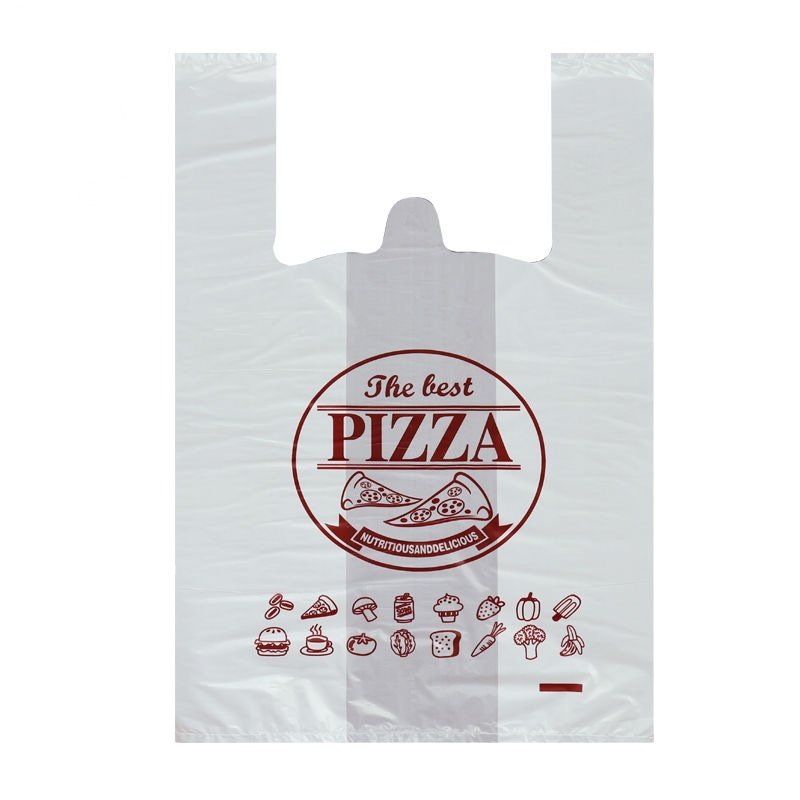 Cornstarch biodegradable t shirt plastic bags carry Hdpe/Ldpe custom eco friendly shopping bioplastic bags