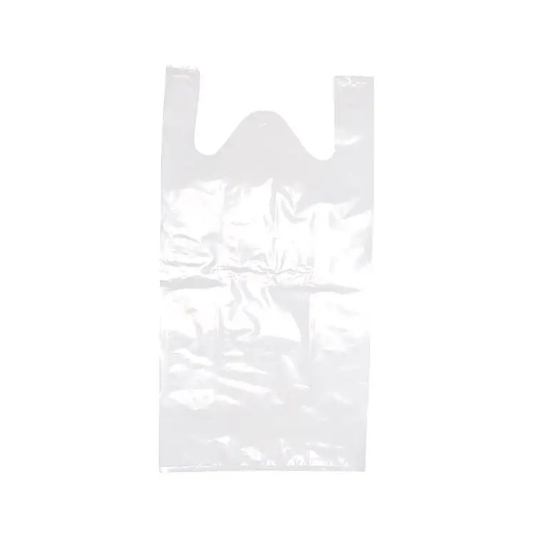 Wholesale Custom Logo Printed Recyclable Die Cut Handle T-Shirts Bag Business Promotion Plastic Shopping Bags