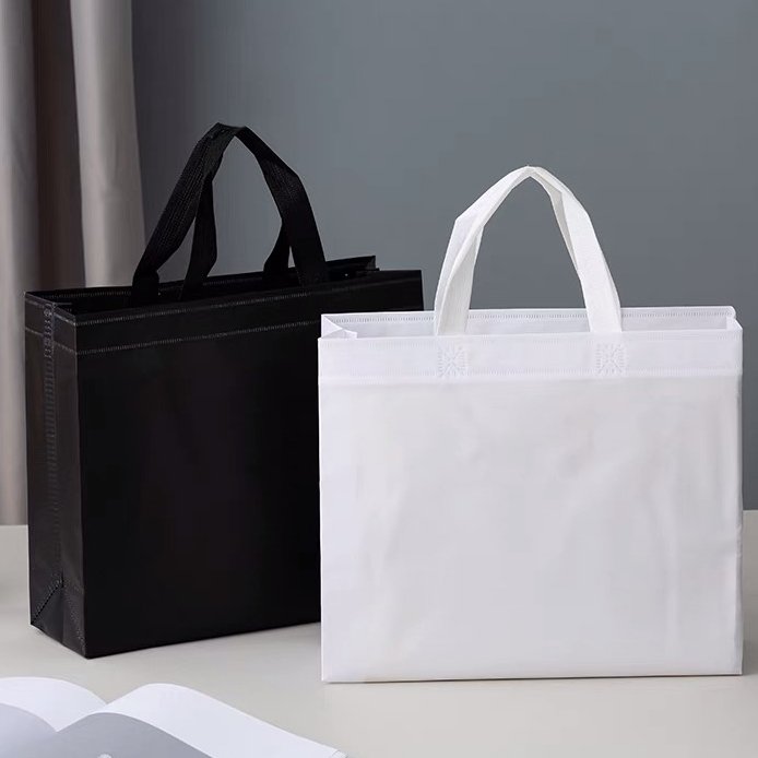 reusable non-woven shopper bag tote bags foldable non woven fabric environmental shopping bag printing logo