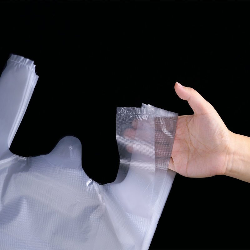 Wholesale Competitive Price Plastic Shopping Bags Thank You Bags T-Shirt Plastic Bag With Logos