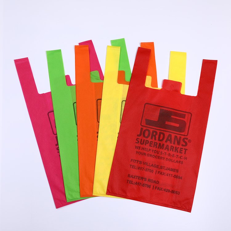 Large grocery non-woven eco-friendly foldable supermarket shopping bag