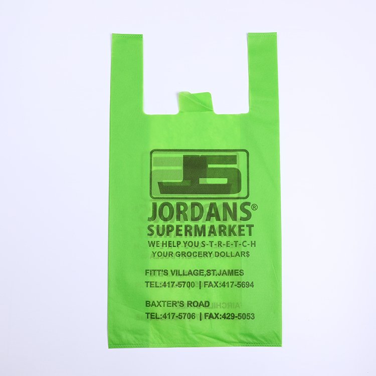 Large grocery non-woven eco-friendly foldable supermarket shopping bag