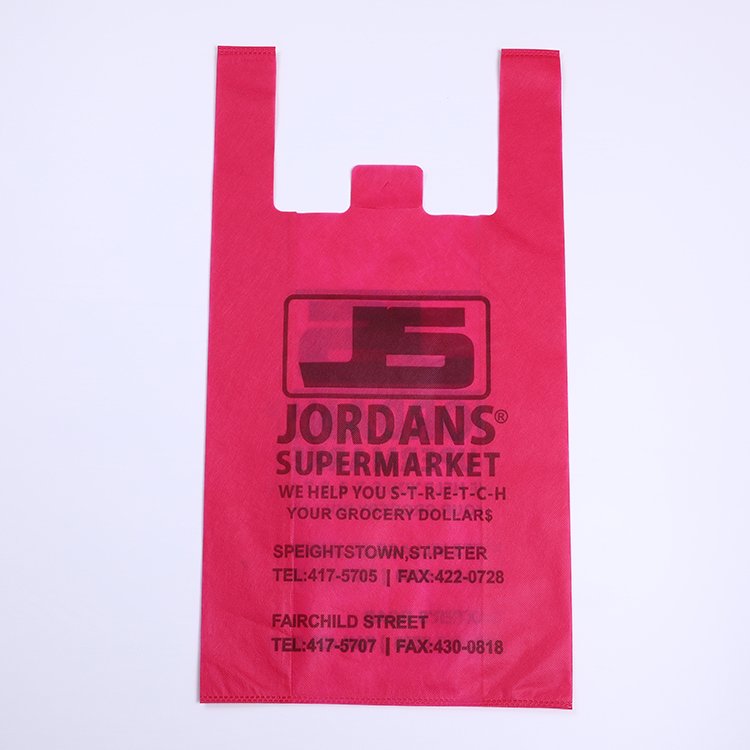 Large grocery non-woven eco-friendly foldable supermarket shopping bag