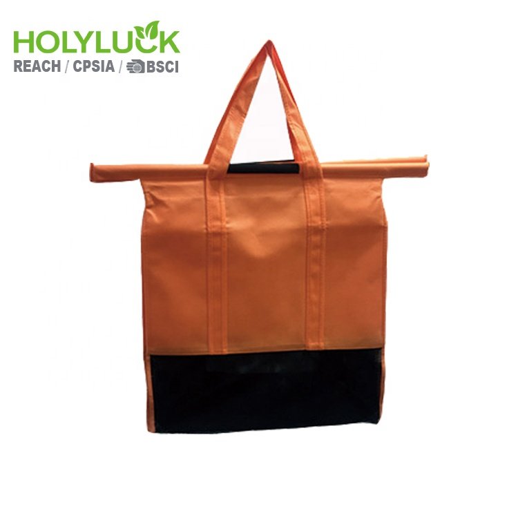Customized Eco-friendly Grocery Bag For Shopping Carts Foldable Reusable Shopping Trolley Bags