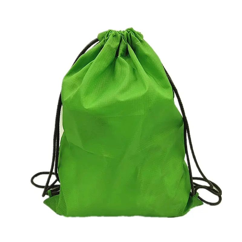 Wholesale Custom Reusable Eco Promotional Polyester Nylon Drawstring Shopping & Backpack Drawstring Bags