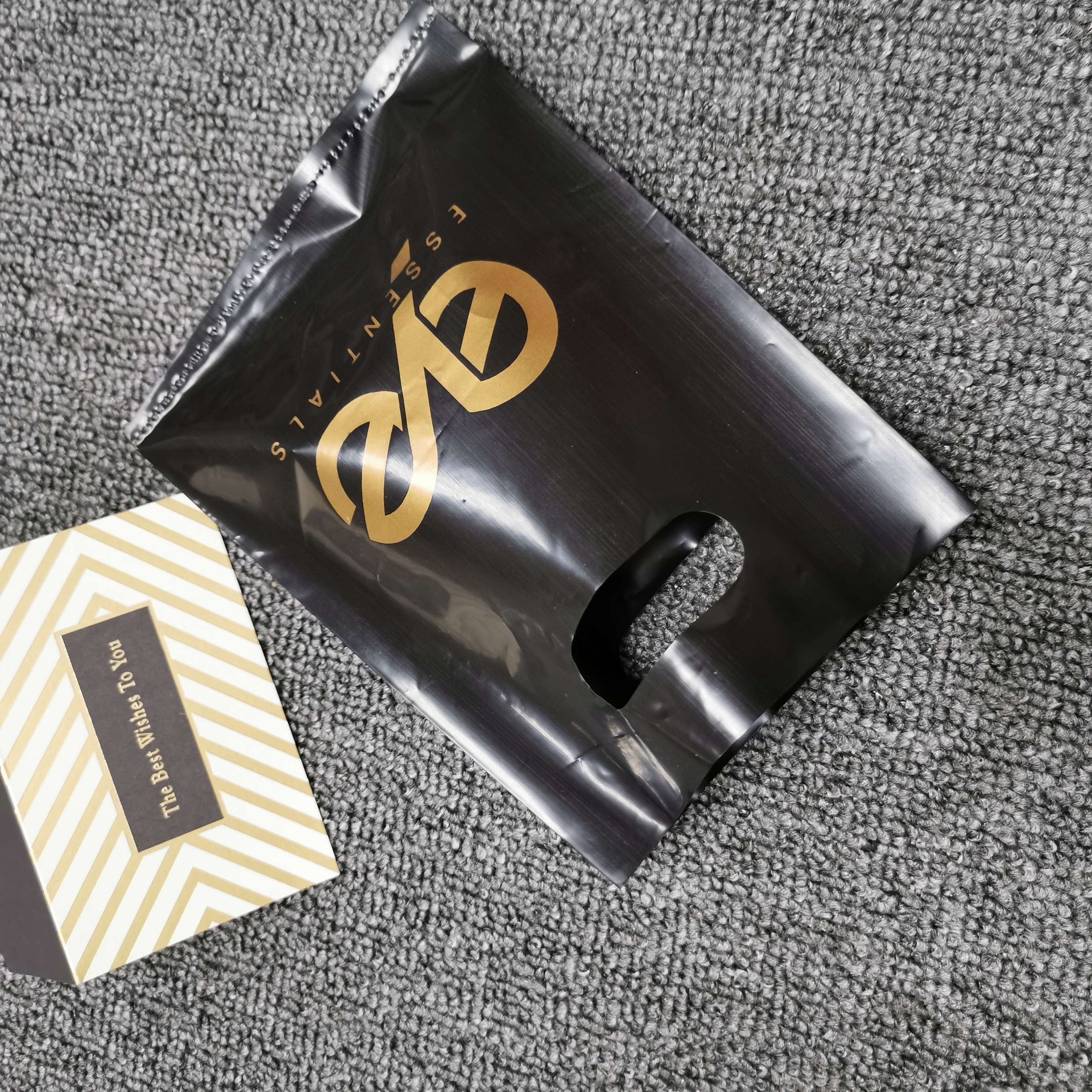 OEM Thick environmentally friendly compostable degradable Plastic Shopping Pe Packing Bags