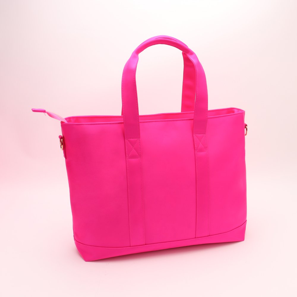 Low MOQ Nylon Tote bag Waterproof Portable Customized Logo Embroidery Patches Women Lady Handbags Large Capacity shopping bag