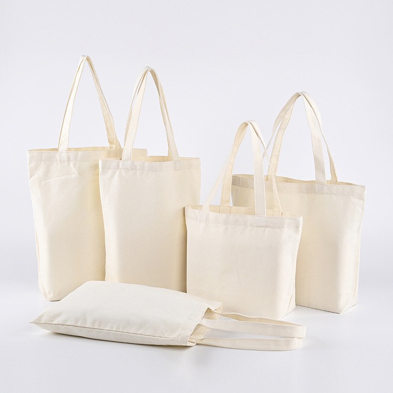 Custom Logo Size Printed Eco Friendly Reusable Organic Calico Canvas Tote Bag Grocery Cotton Shopping Bags