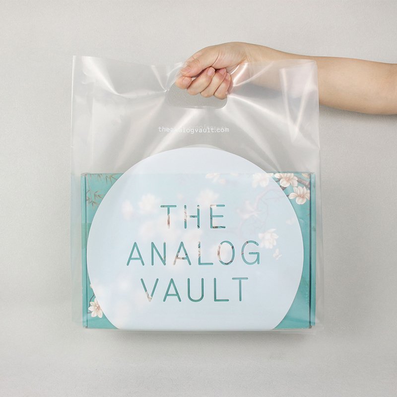 Clear Shopping Bag With Handle Custom Logo Printing Plastic Shopping Bag