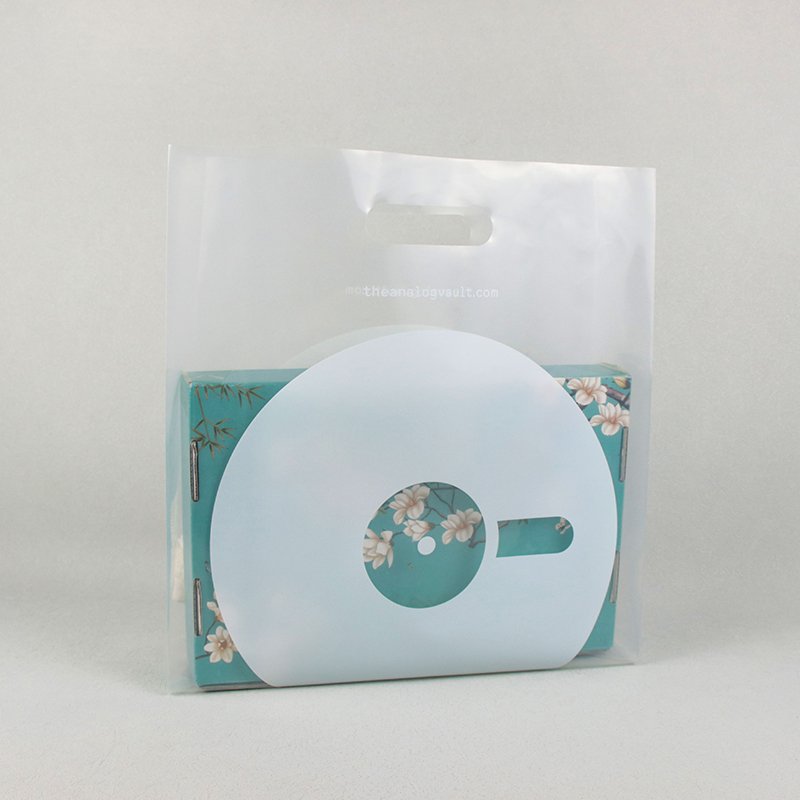 Clear Shopping Bag With Handle Custom Logo Printing Plastic Shopping Bag