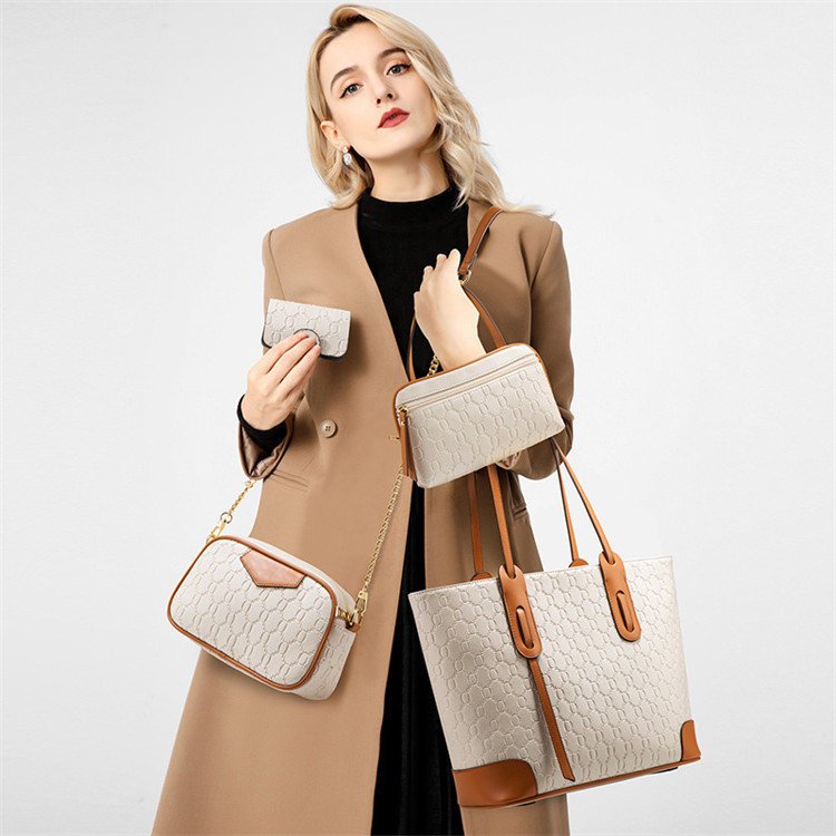 China bag factory Sac Bolsa luxury 4 pcs purses and wallet custom bags with logo luxury shopping bag for business