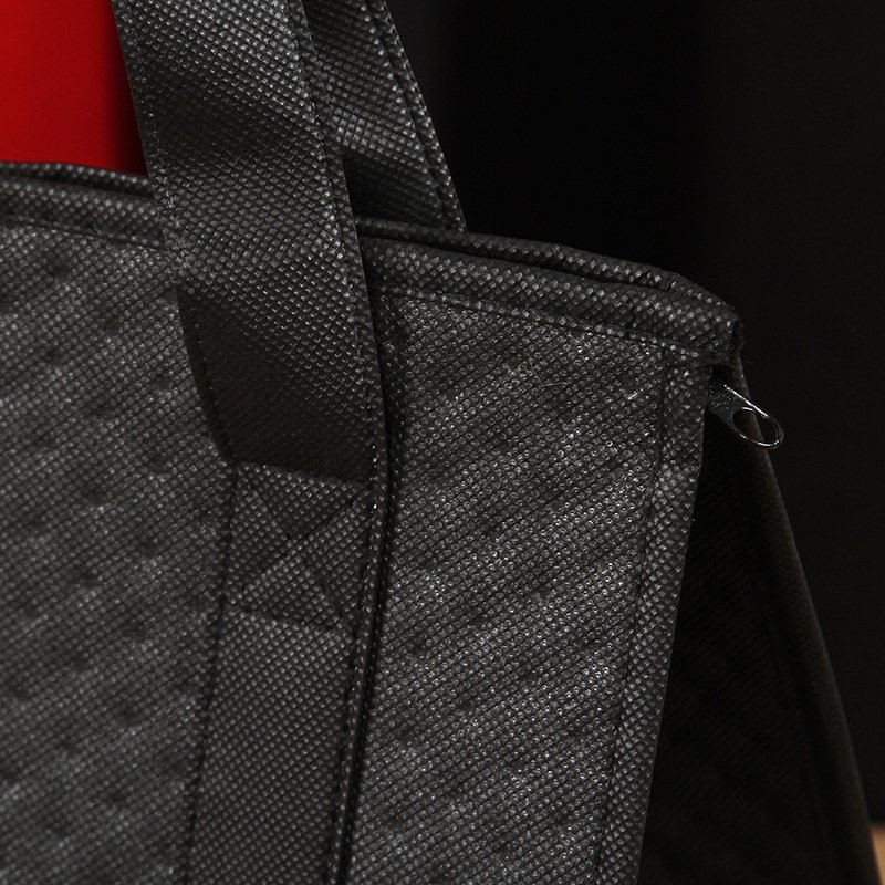 Custom Waterproof reusable Oxford Cooler insulated Bags with logo Picnic Cooler Bag Insulated shopping tote Bags with zipper
