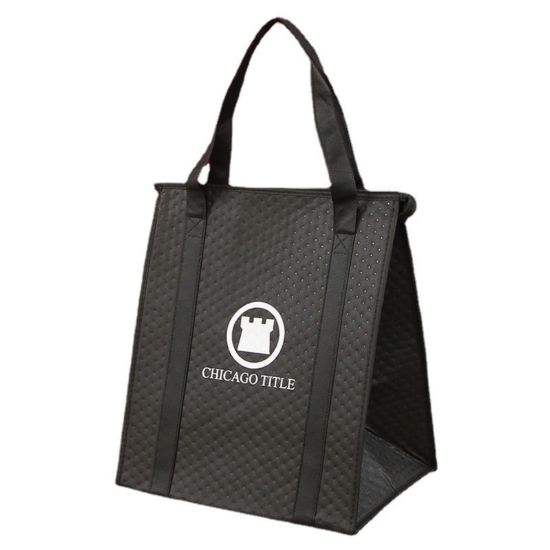 Custom Waterproof reusable Oxford Cooler insulated Bags with logo Picnic Cooler Bag Insulated shopping tote Bags with zipper