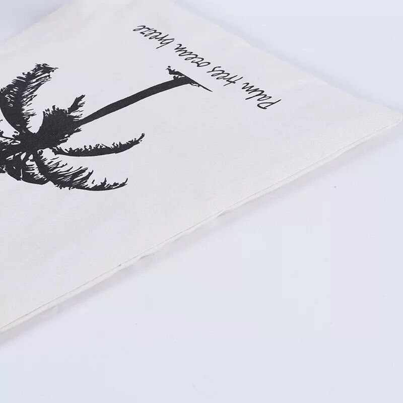 Custom tree Printing Canvas Tote shopping Bag Cotton Grocery Bags no MOQ