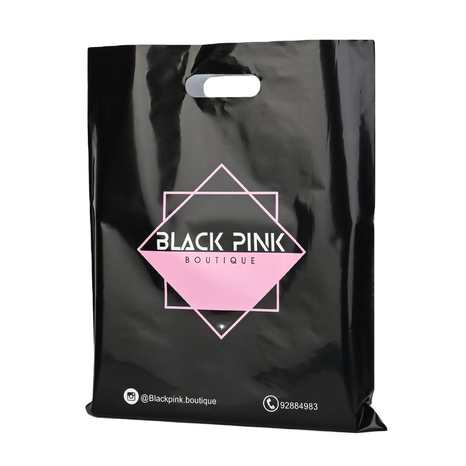 Custom Biodegradable Thank You Bags Recyclable Plastic Bags Shopping Bags with Logo
