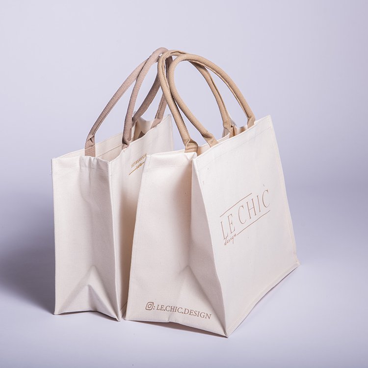 Custom Logo Embroidery Print Weekends Female Grocery Canvas Shopping Shoulder Tote Bag