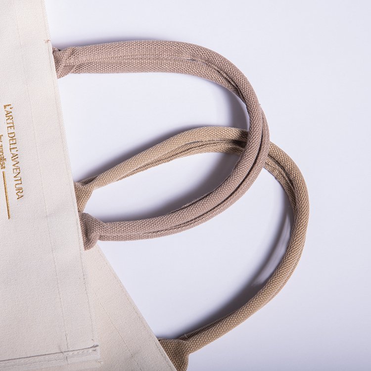 Custom Logo Embroidery Print Weekends Female Grocery Canvas Shopping Shoulder Tote Bag