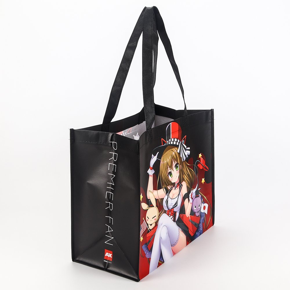Wholesale Promotional Anime Characters Printing Matt Lamination Pp Non Woven Shopping Bags