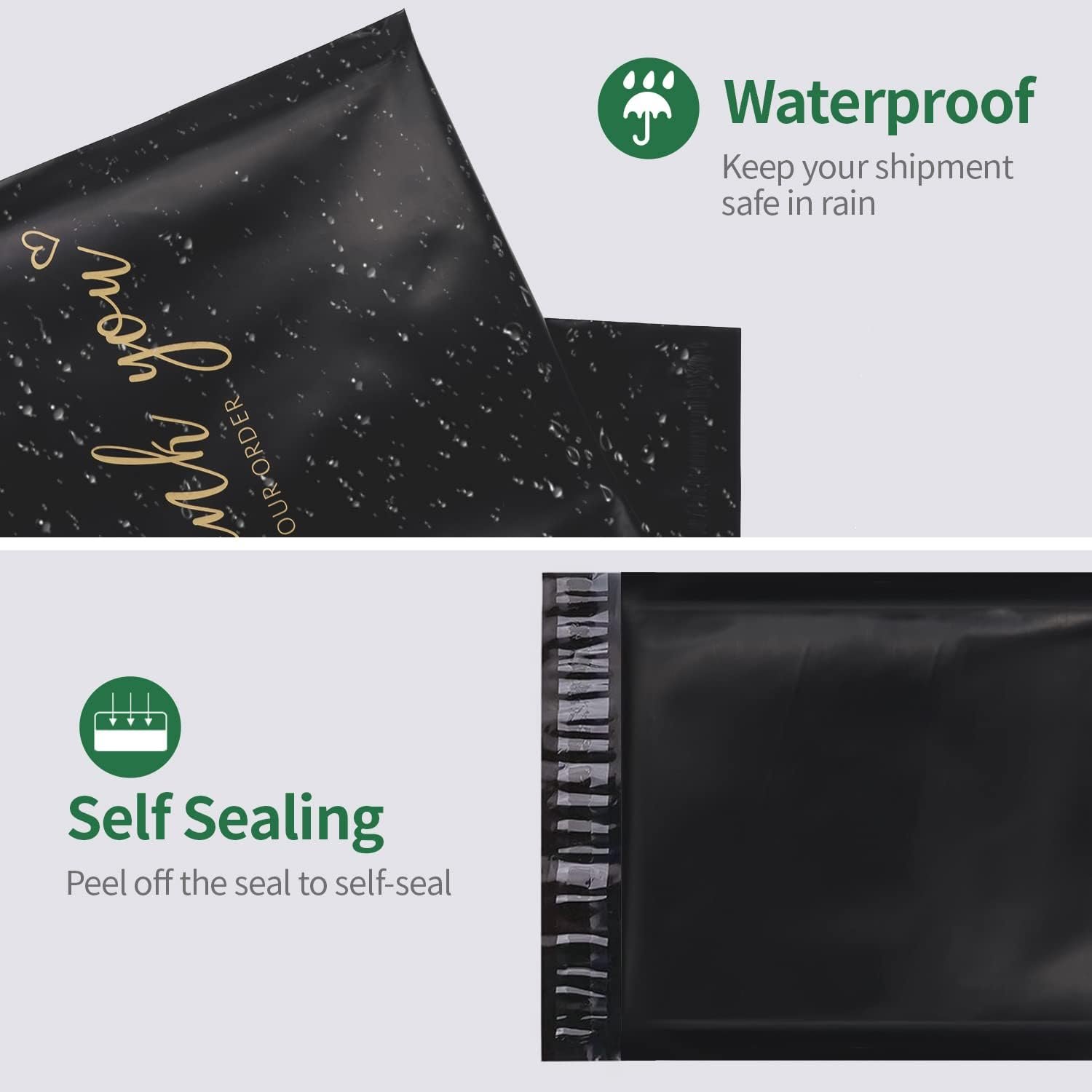 ECO-friendly Custom Compostable Biodegradable Patterned Polymailer Shipping Bubble Matte Poly Mailer Bag