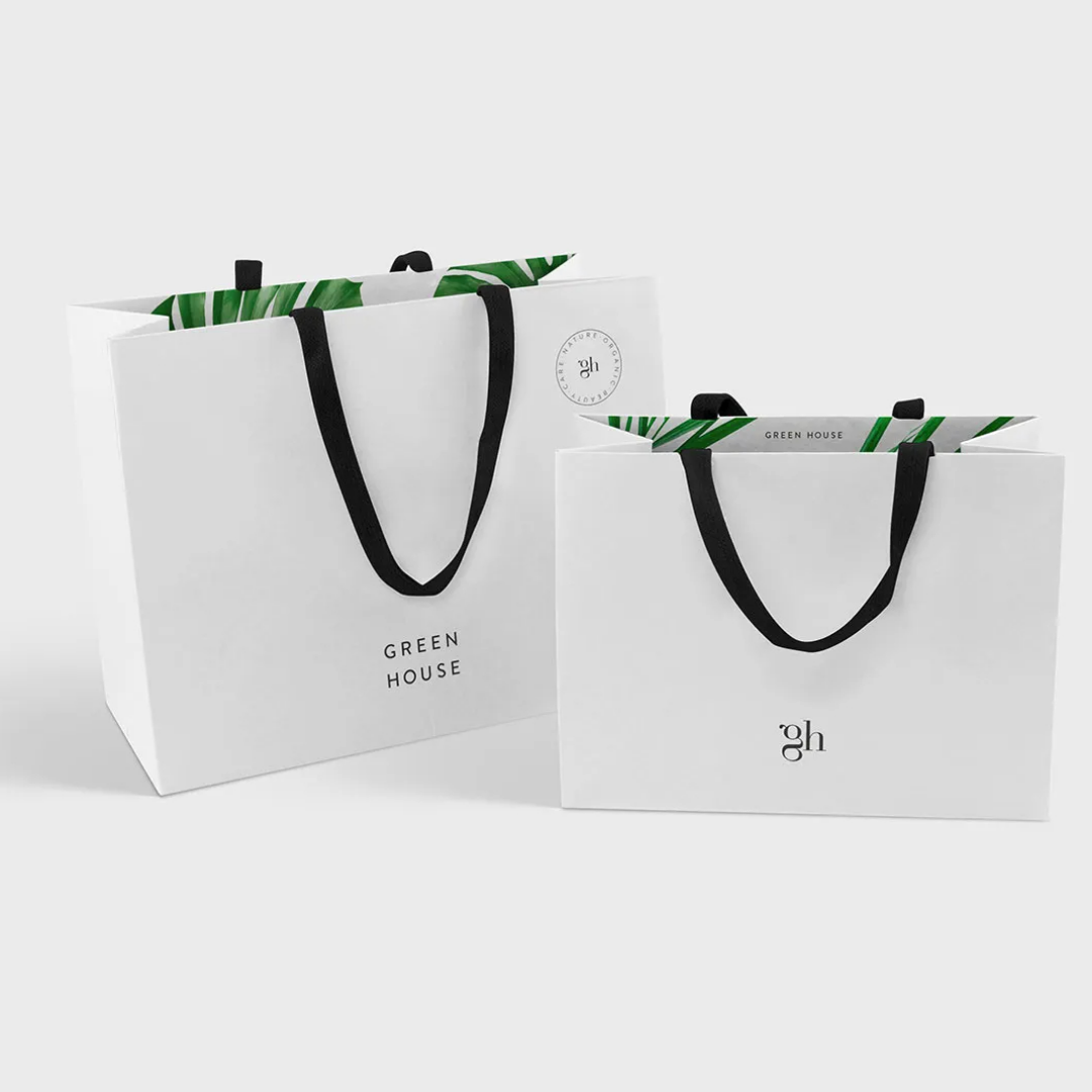 Custom Logo Printed Luxury Paper bags jewelry Bracelet Packaging Gift Shopping Bag with ribbon close