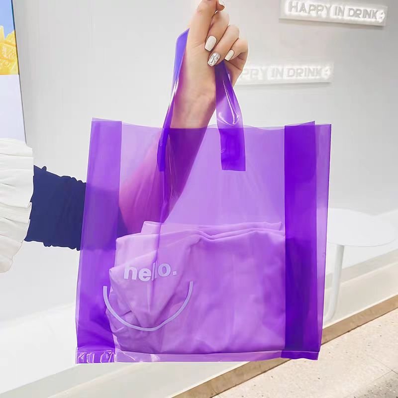 wholesale cheap price PE packaging plastic bag shopping bags with custom logo print