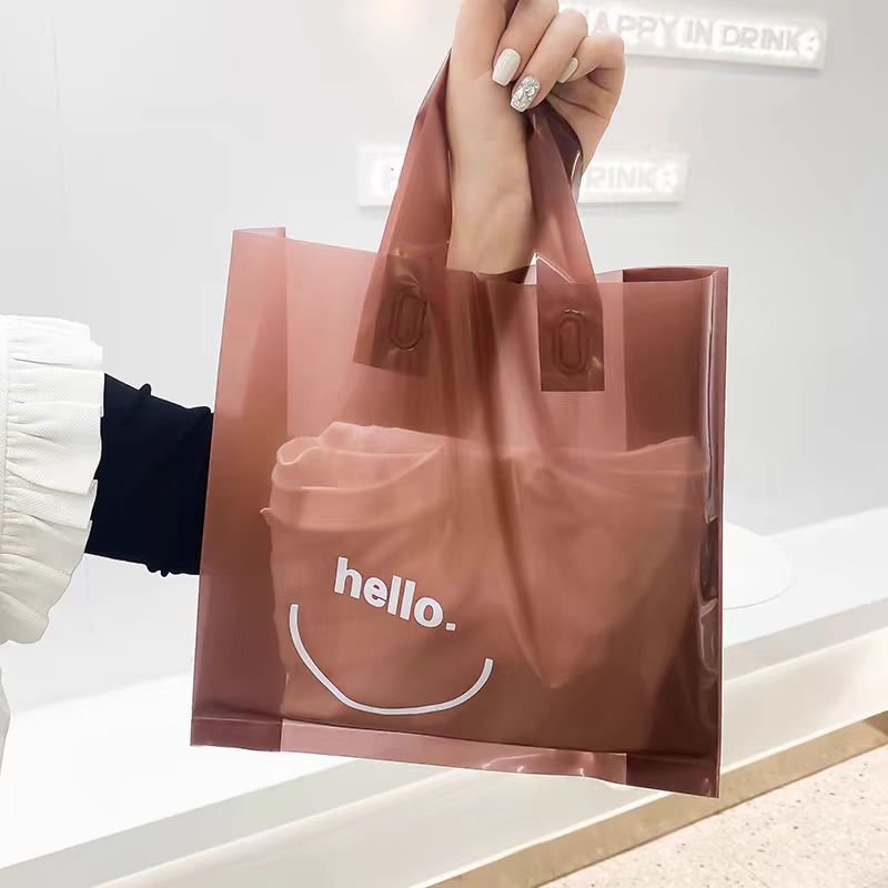 wholesale cheap price PE packaging plastic bag shopping bags with custom logo print