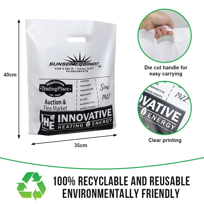 100% Recycled Biodegradable Compostable Portable Poly Mailers Mailing Postage bags With Handle For Clothing Packaging Shopping