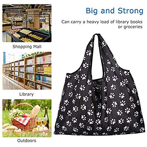 Easy Fold Groceries Tote Bags Ripstop Fabric Washable Durable Lightweight foldable shopping bag shopping fold bag