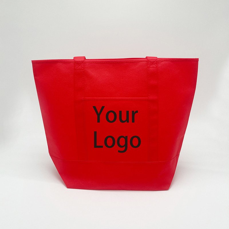 Whosale/Custom PP Non Woven Grocery Shopping Bags Reusable With Logo Printed