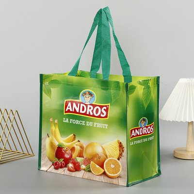 Whosale/Custom PP Non Woven Grocery Shopping Bags Reusable With Logo Printed