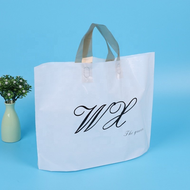 Cheap Retail High Quality Custom Printed Reusable Ldpe Plastic Shopping Bag With custom logo