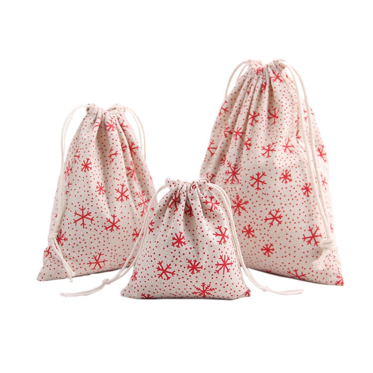 Custom Eco-Friendly Reusable Cotton Canvas Laundry Drawstring Backpack Eco-friendly Shopping Bags