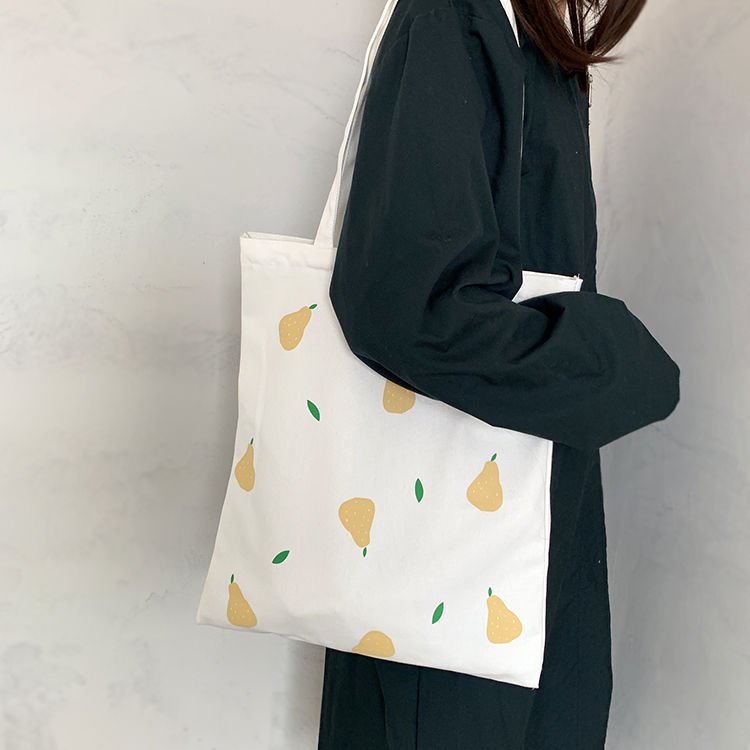 100 cotton canvas tote bag with zipper