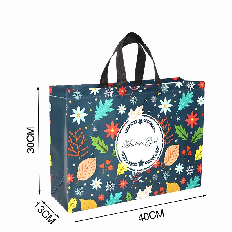New Designer Custom Laminated Pp Nonwoven Shopping Bag Non-Woven Polypropylene Fabric Tote Bag